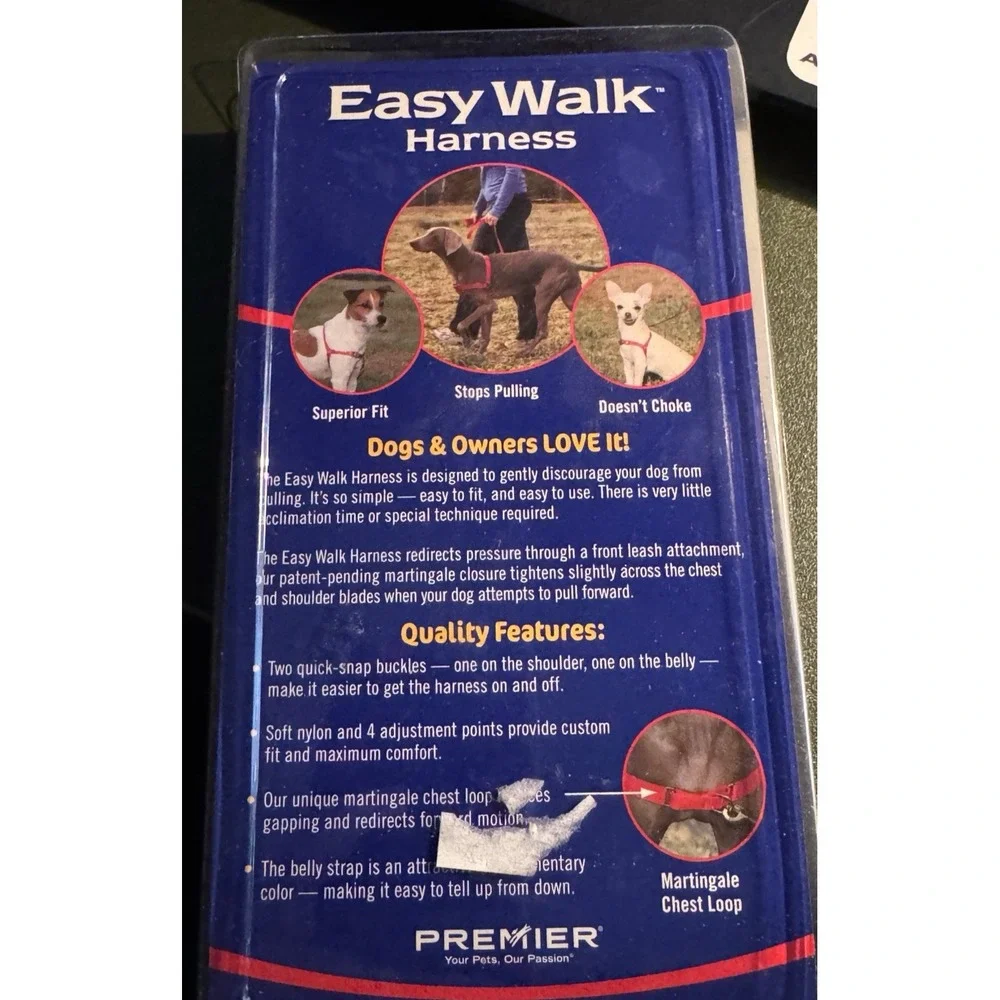 Premier Pet Easy Walk Harness Small‎ Red Cranberry